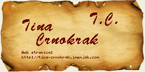 Tina Crnokrak vizit kartica